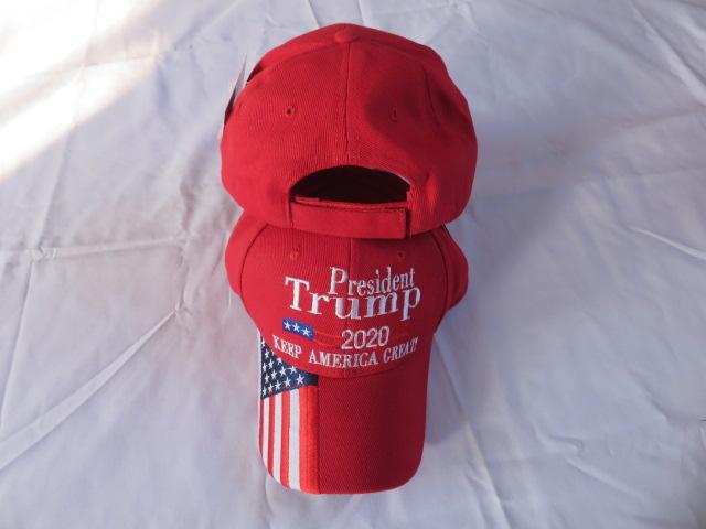 President Trump 2020 Red KAF Keep America FIrst USA Brim - Cap