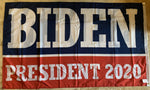 Biden President 2020 Democratic Presidential Blue And Red Double Sided Flag 3'X5' Rough Tex® 100D