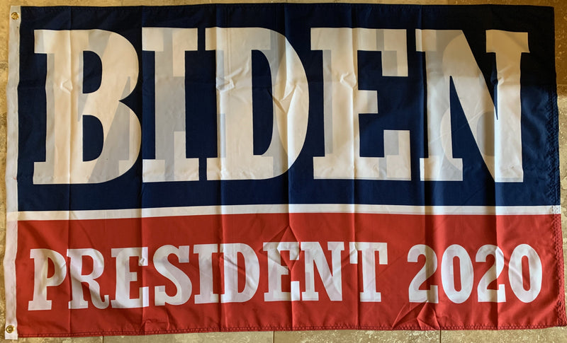 Biden President 2020 Democratic Presidential Blue And Red Double Sided Flag 3'X5' Rough Tex® 100D