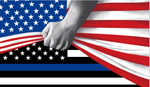 US POLICE HERITAGE FLAG 68D Rough Tex® (Multiple Sizes)
