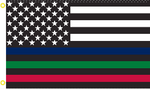 US POLICE FIRE MILITARY FLAG 68D Rough Tex® (Multiple Sizes)