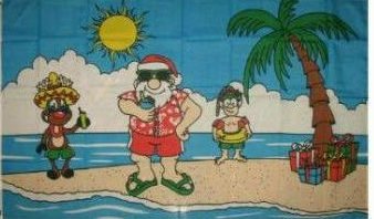 Island Santa 3'X5' Flag ROUGH TEX® 100D