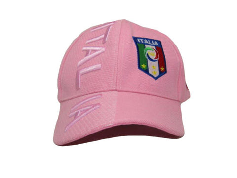 Italia Pink Embroidered Cap