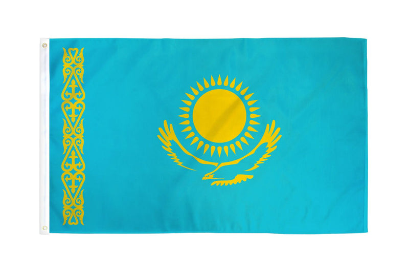 Kazakhstan 3'X5' Country Flag ROUGH TEX® 68D Nylon