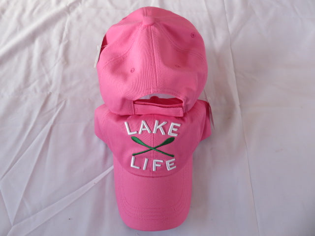 Lake Life Washed Hot Pink Cap