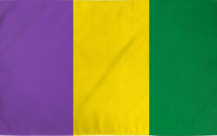 Mardi Gras (Tri Color) 3'X5' Flag ROUGH TEX® 100D