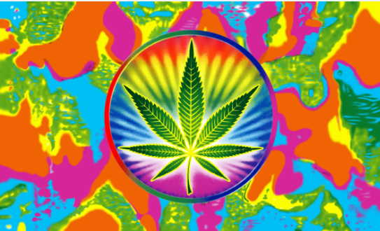 Marijuana Tye Dye 3'X5' Flag ROUGH TEX® 68D