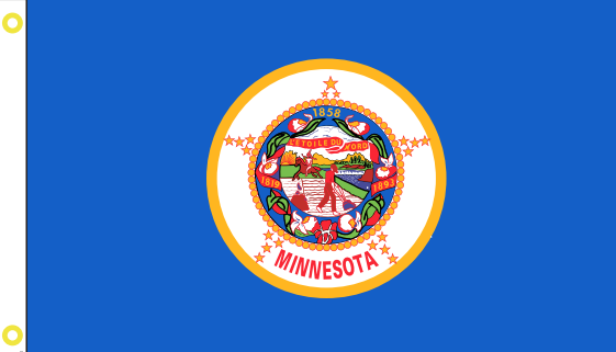 Minnesota 3'X5' Flag ROUGH TEX® 68D DBL Sided