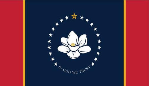 Mississippi Magnolia 5'x8' State Flag ROUGH TEX® 100D