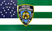 NYPD Shield 3'X5' Flag ROUGH TEX® 100D