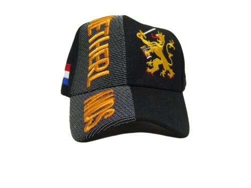 Netherlands Black Embroidered Cap