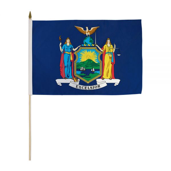 New York Stick Flags - 12''x18'' Rough Tex ®68D