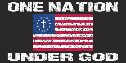 One Nation Under God (Betsy Ross) - Bumper Sticker