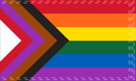 3'X5' 100D PROGRESSIVE RAINBOW FLAG