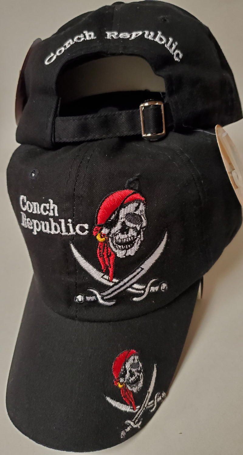 Conch Republic Pirate Crossed Swords On Brim