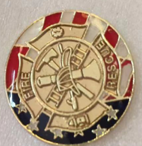 AMERICAN FLAG FIRE RESCUE LAPEL PIN