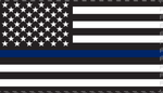 US Police Memorial (Black Header) 2'x3' Flag ROUGH TEX® 100D