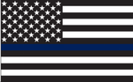 US Police Memorial 12''X18'' Flag With Grommets Rough Tex® 100D
