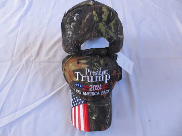 President Trump 2024 Take America Back Camo Cap