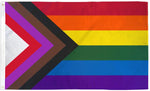 Progressive Rainbow Flag With Grommets 12''X18'' Rough Tex® 100D