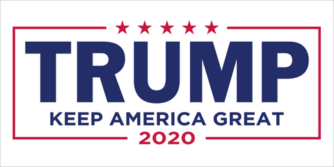 TRUMP KEEP AMERICA GREAT 2020 WHITE BLUE RED OFFICIAL BUMPER STICKERS PACK OF 50 WHOLESALE