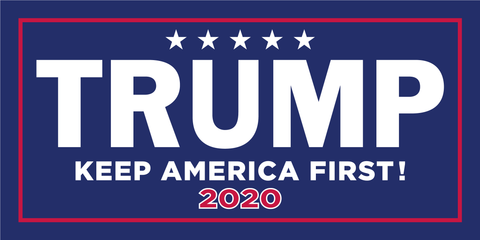 TRUMP KEEP AMERICA FIRST! 2020 OFFICIAL BUMPER STICKER PACK OF 50 WHOLESALE FULL COLOR