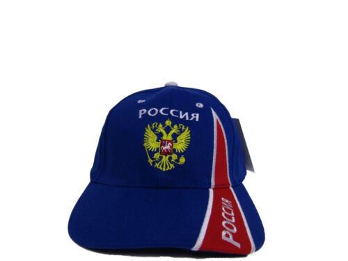 Russia Blue Embroidered Cap