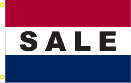 Sale (Red,White,Blue) 3'X5' Flag ROUGH TEX® 68D