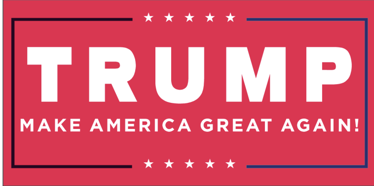 Trump M A G A Red - Bumper Sticker