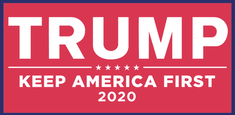 Trump Keep America First 2020 Red - Bumper Sticker