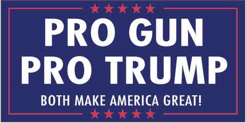 Pro Gun Pro Trump Both Make America Great!- Bumper Sticker