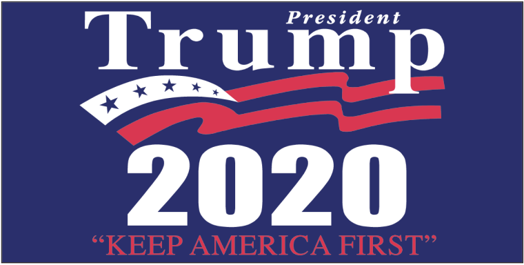 President Trump 2020 KAF Keep America First  - Bumper Sticker