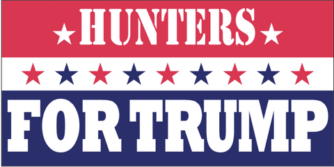 Hunters For Trump -  Bumper Sticker