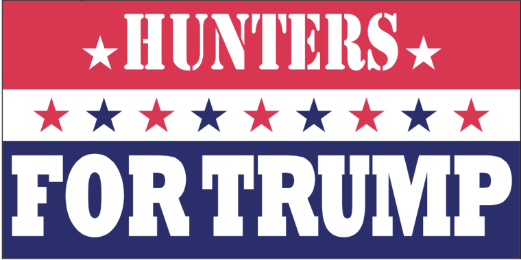 Hunters For Trump -  Bumper Sticker