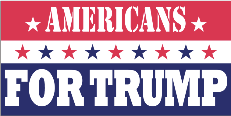 Americans For Trump  -  Bumper Sticker