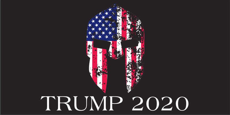 Stars And Stripes Gadsden Warrior Trump 2020  - Bumper Sticker