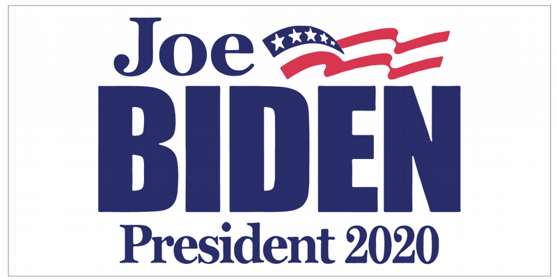 JOE BIDEN PRESIDENT White 2020 Bumper Sticker