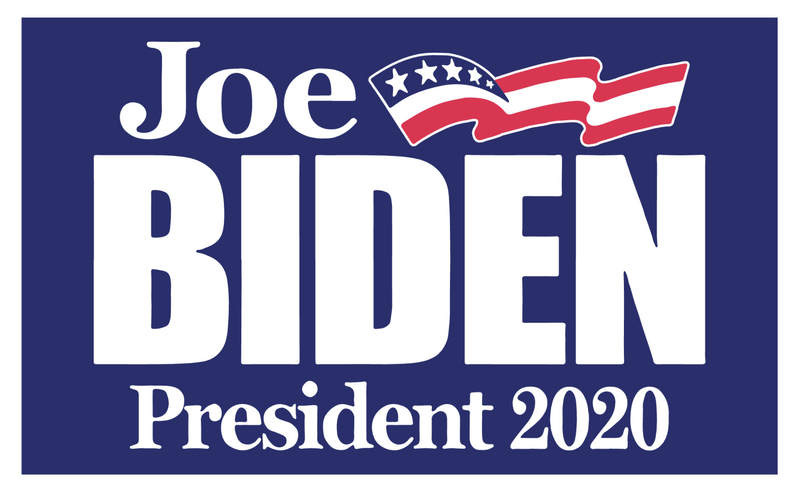 Joe Biden 2020 Blue Double Sided Yard Sign 14.5"X 23" Inches