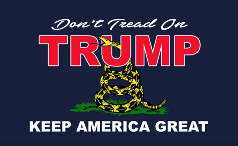 3'X5' 100D DONT TREAD ON TRUMP GADSDEN FLAG