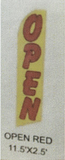 Open Red And Yellow Swooper Flag