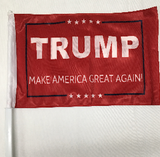 12 Assorted Trump Design Car Flags Starter Pack 12''X18''