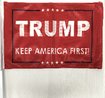 12 Assorted Trump Design Car Flags Starter Pack 12''X18''