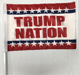 12 Assorted Trump Design Car Flags Starter Pack 12''X18''