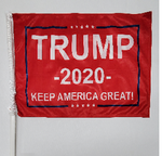 12 Assorted Trump Design Car Flags Starter Pack 12''X18''