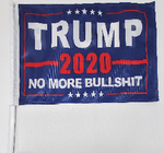 12 Assorted Trump Design Car Flags Starter Pack 12''X18''
