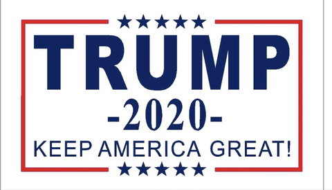 Trump 2020 KAG Keep America Great White 3'X5' Flag Rough Tex® 68D Nylon