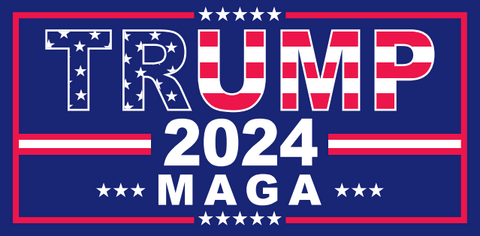 Trump 2024 M A G A - Bumper Sticker