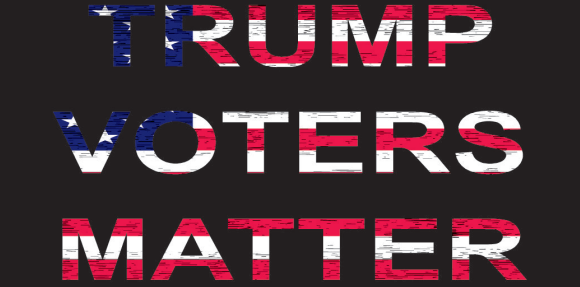 Trump Voters Matter Black Bumper Sticker