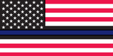 USA Blue Line  - Bumper Sticker
