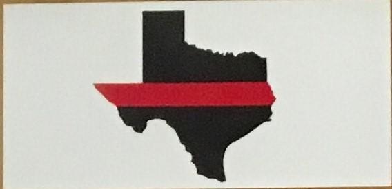 TEXAS RED LINE OFFICIAL BUMPER STICKER PACK OF 50 BUMPER STICKERS MADE IN USA WHOLESALE BY THE PACK OF 50!